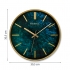 0250 GH2 Slim Line Onyx Marble Pattern Wall Clock