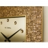 1370 AP Kahverengi Köşeli Taşlı Kadran Duvar Saatı