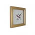 151 G2 Gold Color Square Wooden Wall Clock