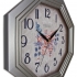 154 S2 Silver Color Wooden Wall Clock