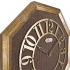 ULTIMA 2098 GA Octagonal Shape Wooden Duvar Saatı