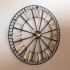 2686 BG Retro Metal Medium Size Skeleton Wall Clock