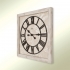 2695 WW3 Retro Wooden Square Wall Clock