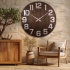 3649 VS  Metal / Wood 90 cm. Wall Clock