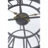 T 2654 B Metal Side Table With Skeleton Clock 42 cm.