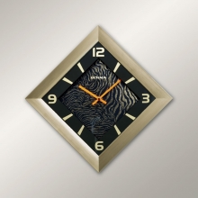 1365 GG Gold Color Wall Clock