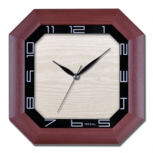 160 RI Birch Octagonal Wooden Clock
