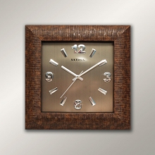 1658 AP Relief Patterned Square Wall Clock