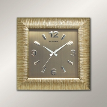1658 GP Relief Patterned Square Wall Clock