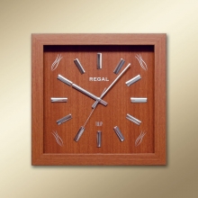 2504 R Wooden Square Wall Clock