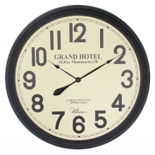 2675 BW Wooden Classic Round Wall Clock