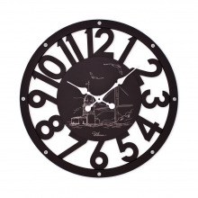 2681 B Wooden Skeleton Wall Clock