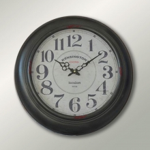 2789 BW Retro Wooden Case Aged Wall Clock