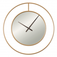 3629 G Metal 90 cm. Wall Clock With Mirror