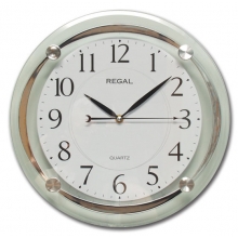 5601 TT Bevel Glass Round Wall Clock