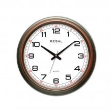 9107 AW1 Wooden Color Classical Wall Clock