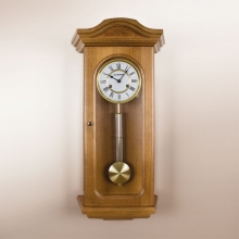 9150 EW1 Keywound Wooden Wall Clock